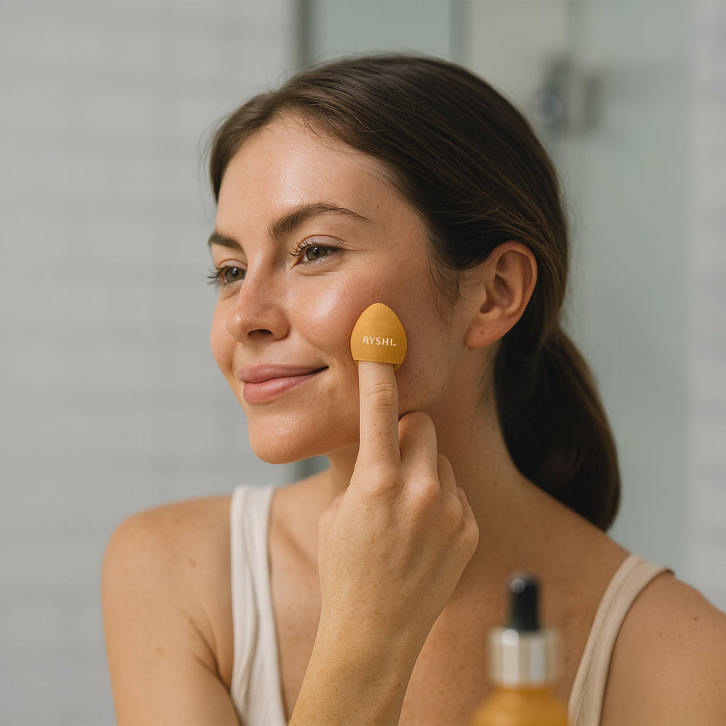 Flawless Finish Makeup Bundle: Finger Beauty Blenders + Reversible Sponge